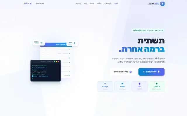 HyperShop homepage